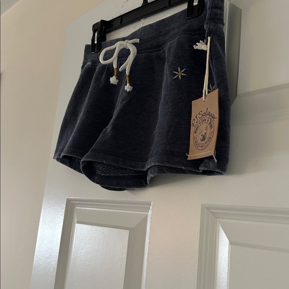 P.J. Salvage Soft Embroidered Floral Sleep/ Lounge Shorts (S) Navy BNWT - Picture 3 of 12